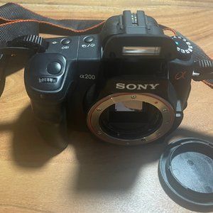 Sony Alpha DSLR-A200K 10.2MP Digital SLR Camera Black